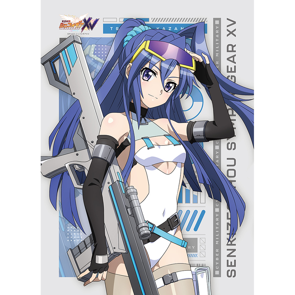 【カーテン魂】戦姫絶唱シンフォギアXV 描き下ろしB2タペストリー（翼/サイバーミリタリー）Wスエード