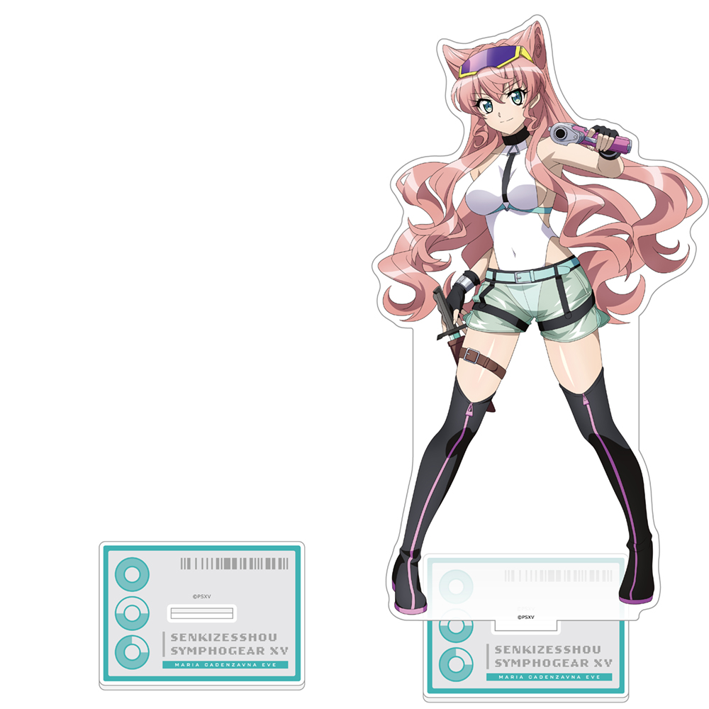 【カーテン魂】戦姫絶唱シンフォギアXV 描き下ろし特大アクリルスタンド（マリア/サイバーミリタリー）