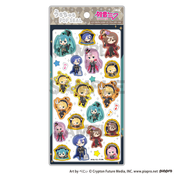 【クラックス】初音ミク うるちゅるPOP SEAL ブラックサーカス