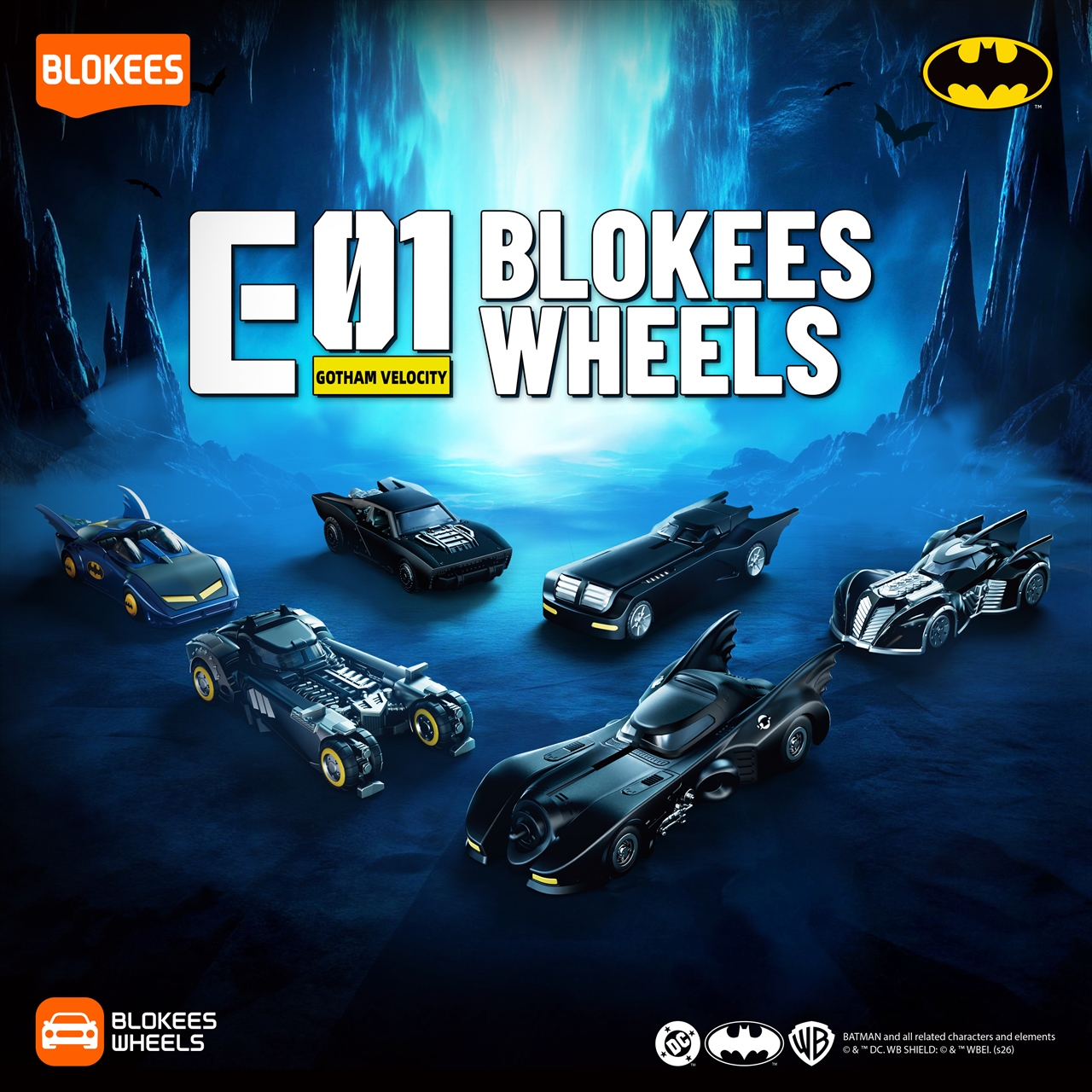【BLOKEES】Blokees ホイールズバットマン E01 ゴッサム・ベロシティ75680 1BOX入数：6