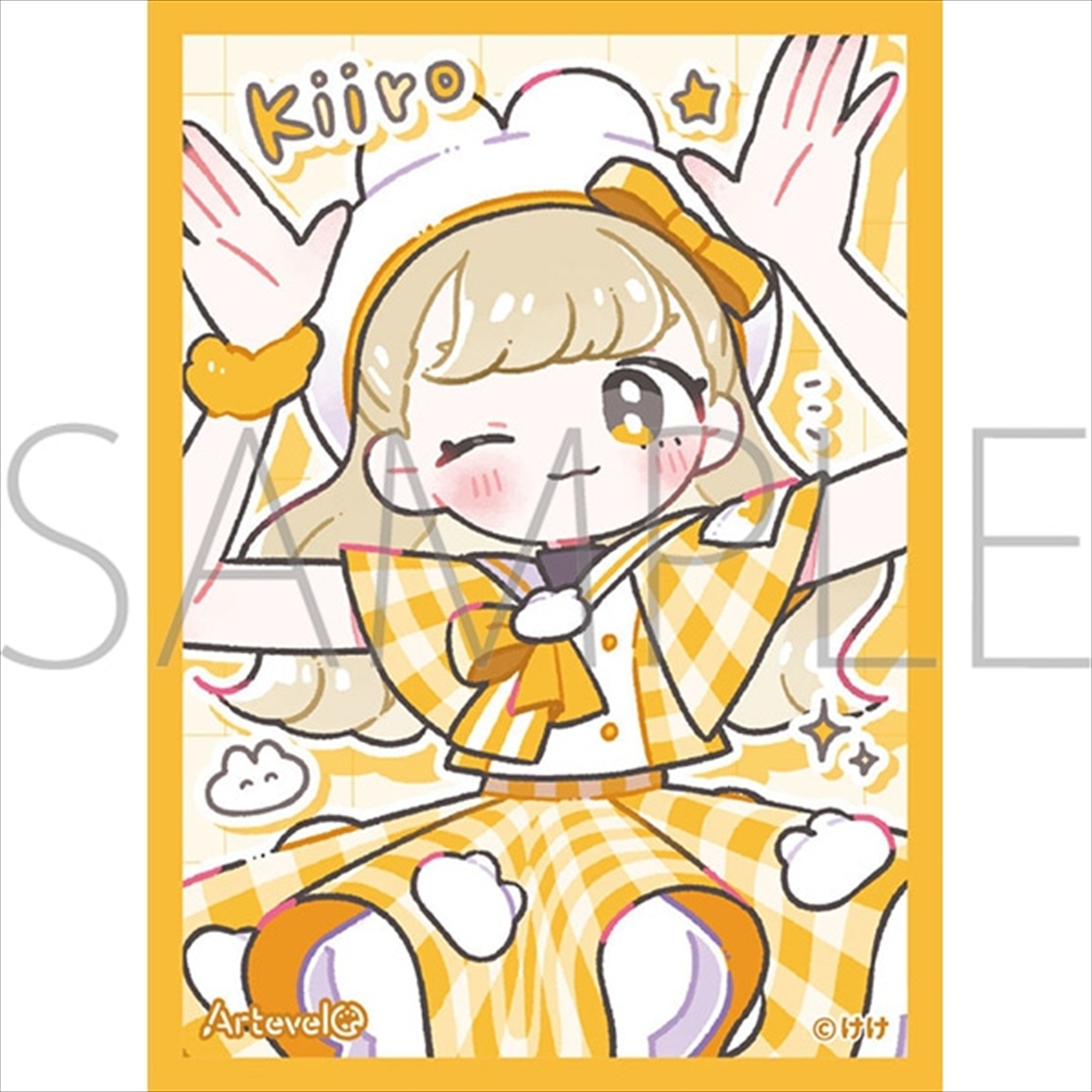 【ムービック】Arteveloカードスリーブ けけ 「うさcoちゃんズ きいろ」（art-027）