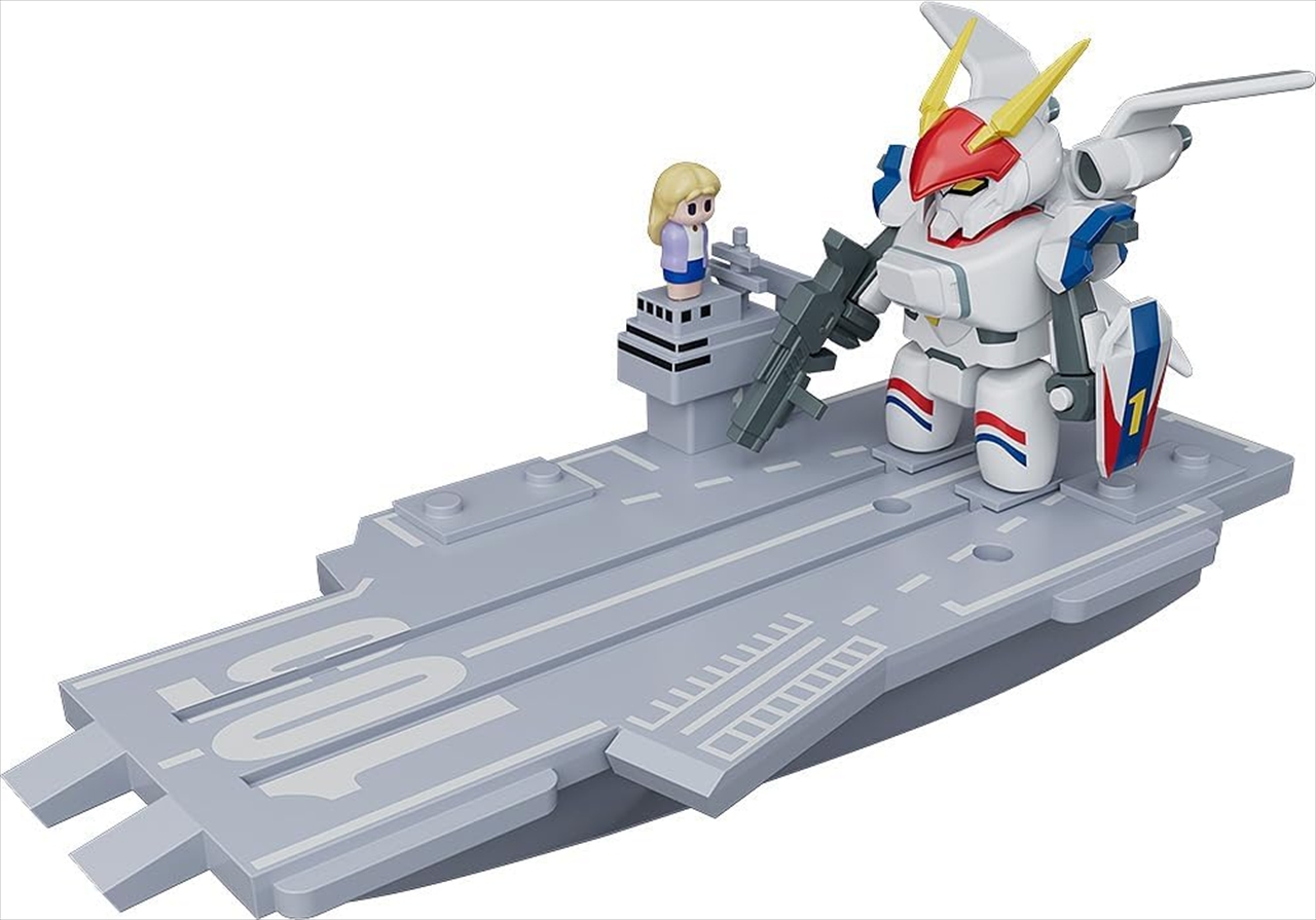 【グッドスマイルカンパニー】BRICKROID 機甲戦記ドラグナー ドラグナー1（Opening ver.）＆空母セット