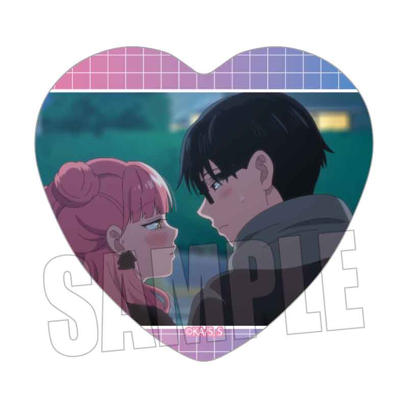 【ベルハウス】メモリーズハート缶バッジ TVアニメ『正反対な君と僕』/鈴木＆谷A