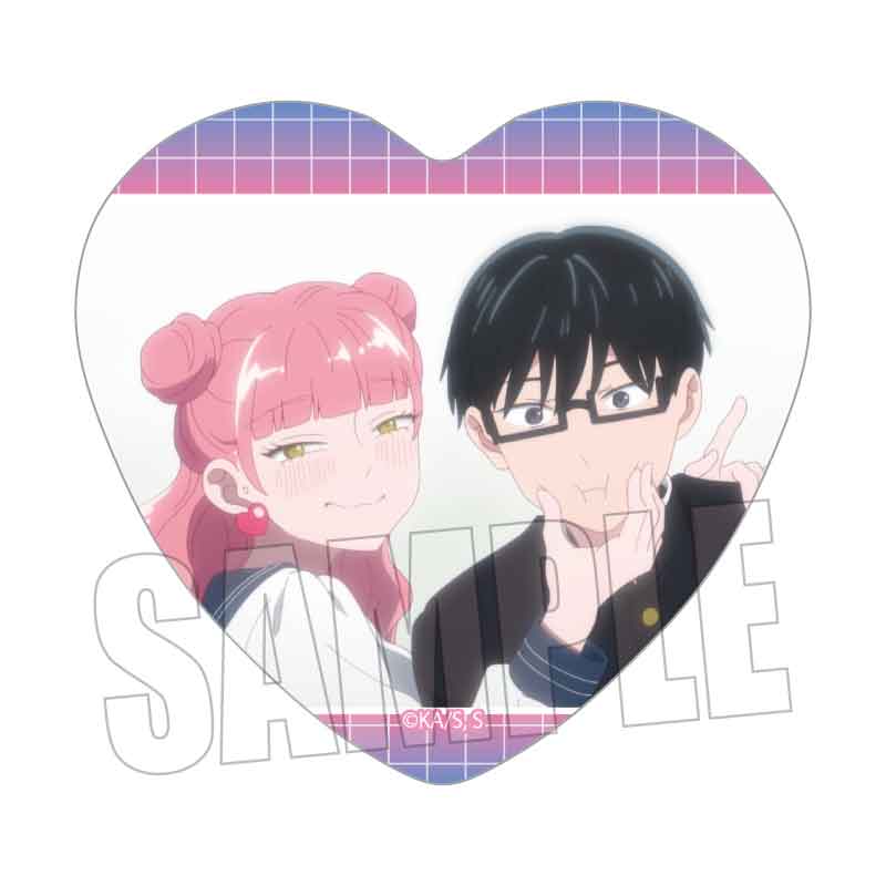 【ベルハウス】メモリーズハート缶バッジ TVアニメ『正反対な君と僕』/鈴木＆谷B