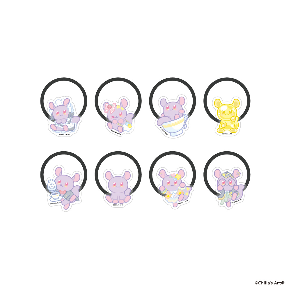 【アイライツ】Chilla‘s Art トレーディングヘアゴム【チラ丸ver】 1BOX入数：8