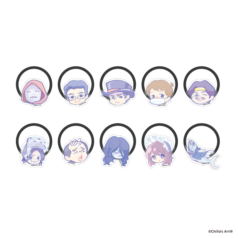 【アイライツ】Chilla‘s Art トレーディングヘアゴム【キャラver】 1BOX入数：10