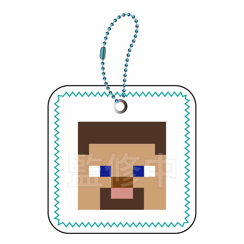 【ラムネラボ】マインクラフト むにぺちょ スクィーズキーホルダー スティーブ