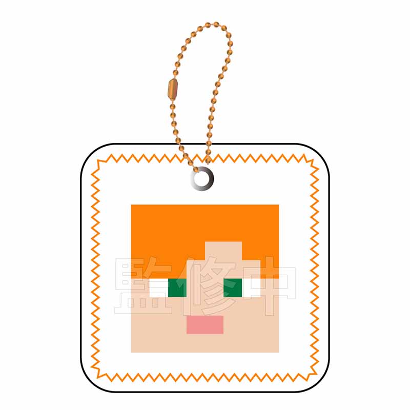 【ラムネラボ】マインクラフト むにぺちょ スクィーズキーホルダー アレックス