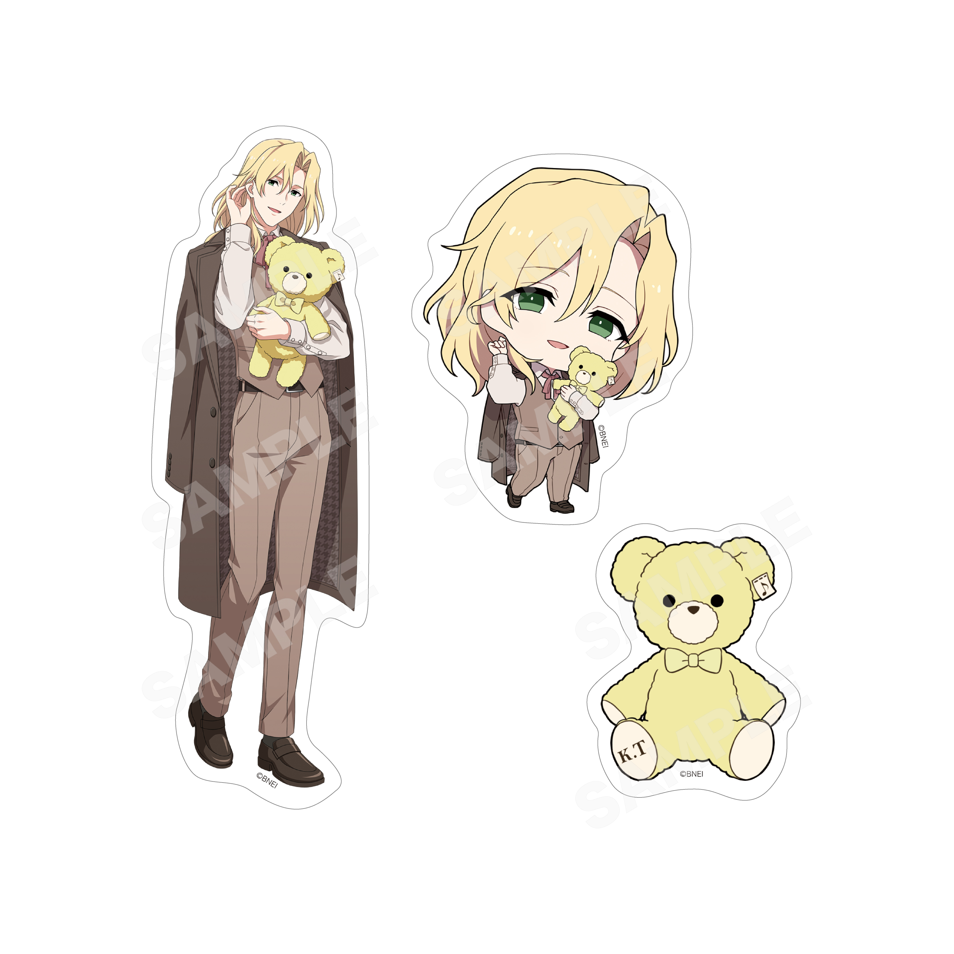 【CS.FRONT】アイドルマスター SideM Teddy＇s Collection ステッカー（3枚セット） /01 都築圭