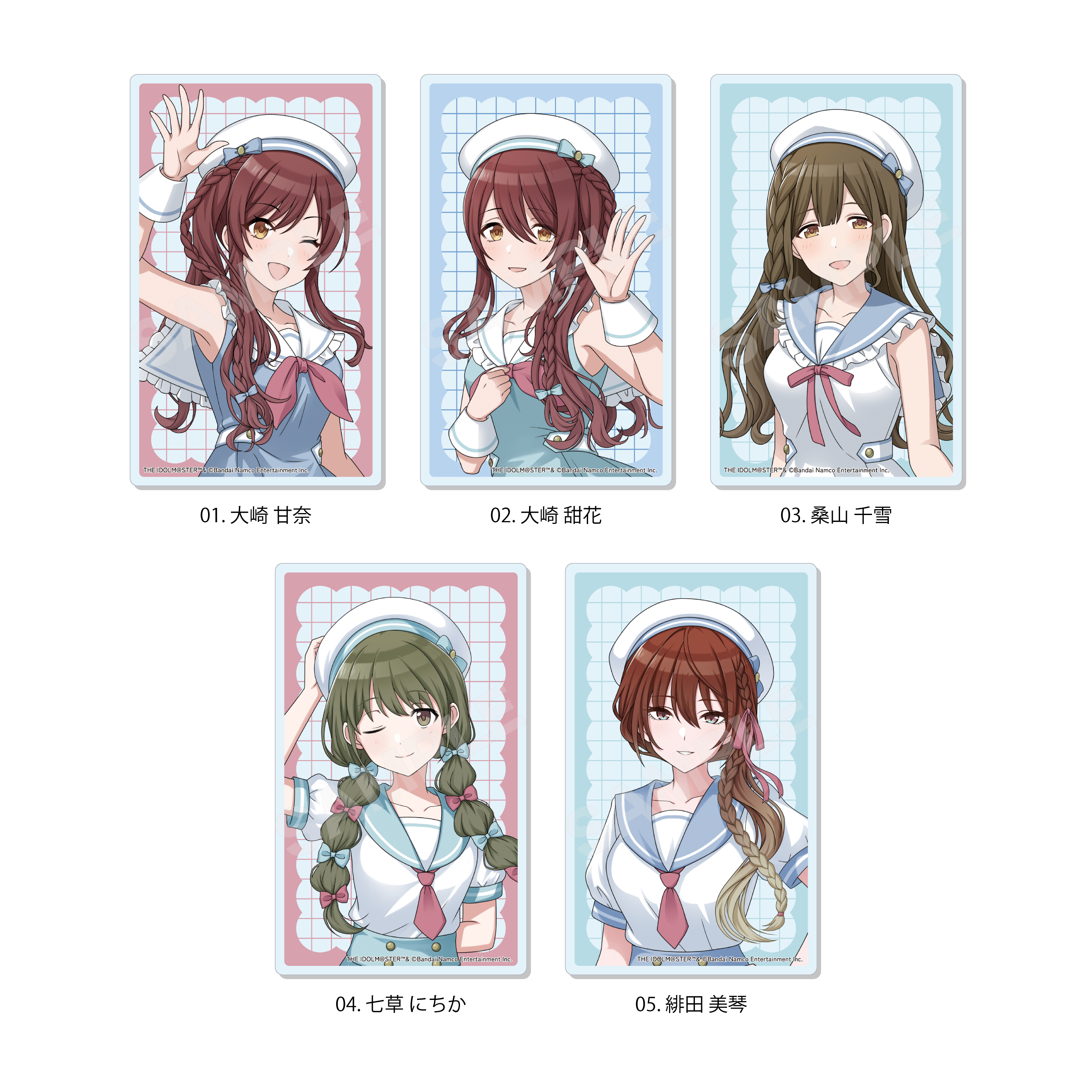【CS.FRONT】アイドルマスター シャイニーカラーズ パステルマリンルックver. アクリルカード /01 全5種 1BOX入数：5