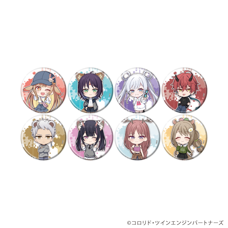 【A3】缶バッジ「超かぐや姫！」02/ブラインド（全8種）（ミニキャライラスト） 1BOX入数：8