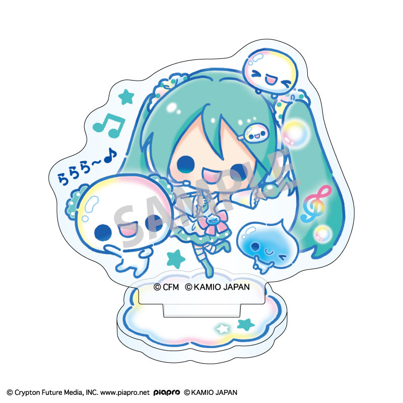 【カミオジャパン】初音ミク×ぷくぷくあわわちゃん ミニアクリルスタンド 初音ミク