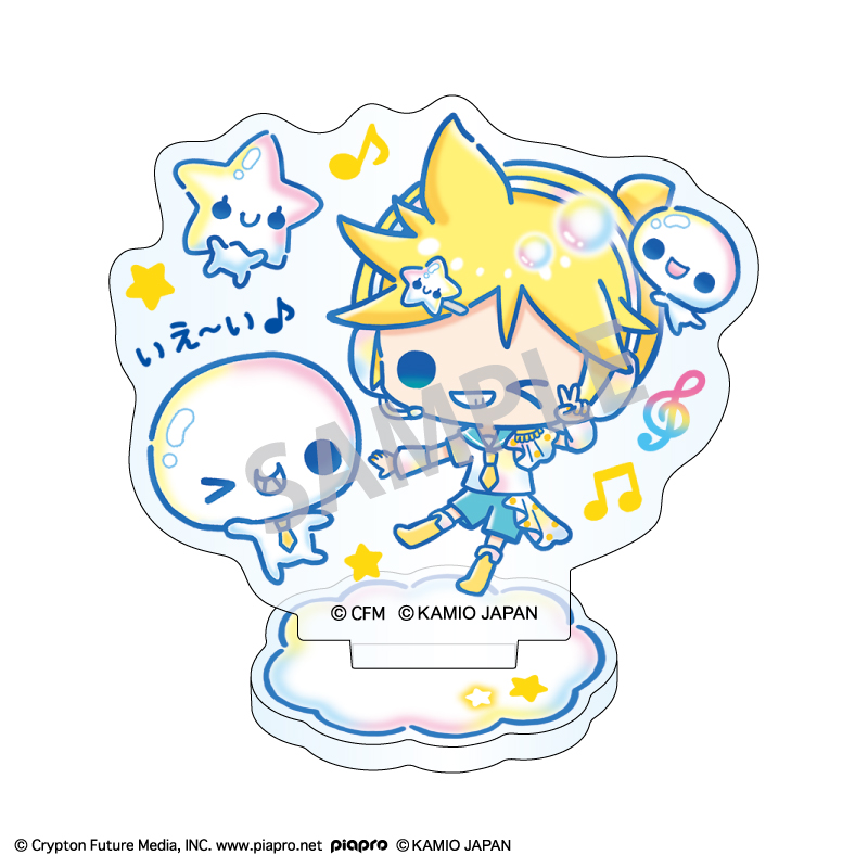 【カミオジャパン】初音ミク×ぷくぷくあわわちゃん ミニアクリルスタンド 鏡音レン