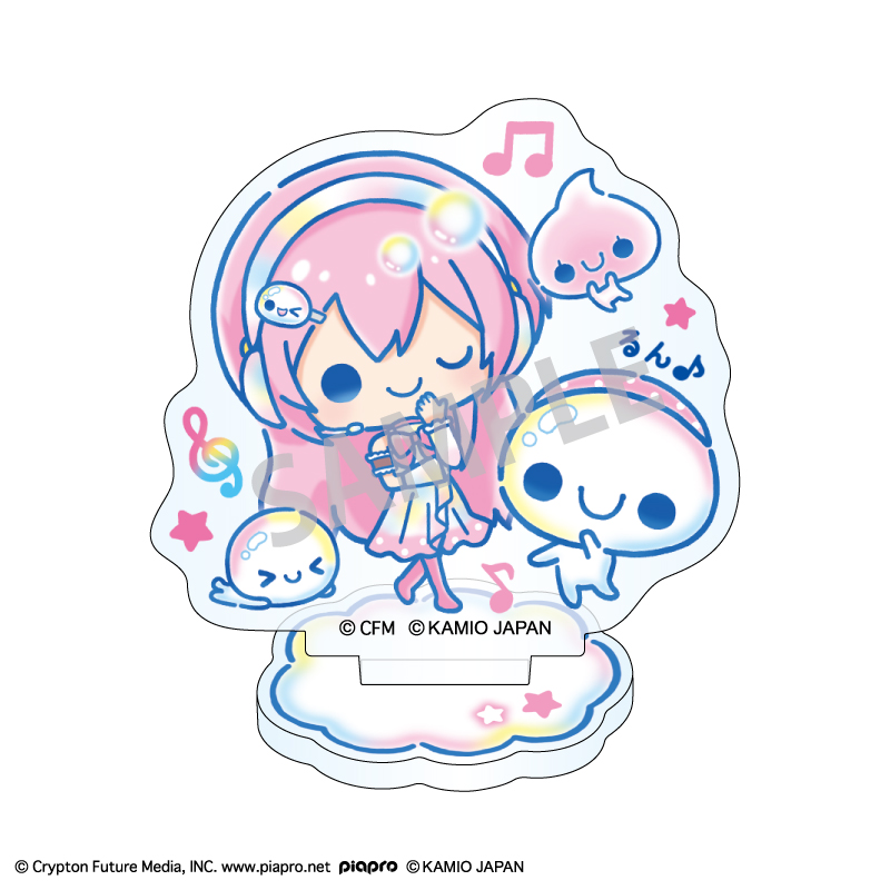 【カミオジャパン】初音ミク×ぷくぷくあわわちゃん ミニアクリルスタンド 巡音ルカ