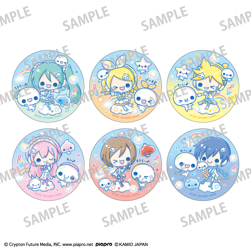 【カミオジャパン】初音ミク×ぷくぷくあわわちゃん トレーディング缶バッジ 1BOX入数：6