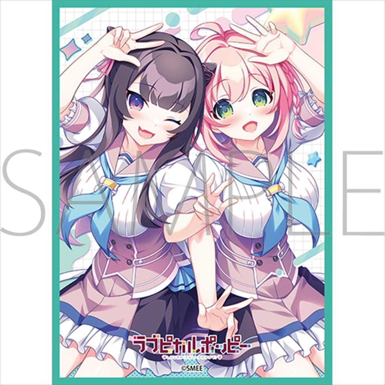 【ムービック】きゃらスリーブコレクション マットシリーズ SMEE 「ラブピカルポッピー！」 近江 希未 ＆ 衣川 美卯 （No.MT2477）