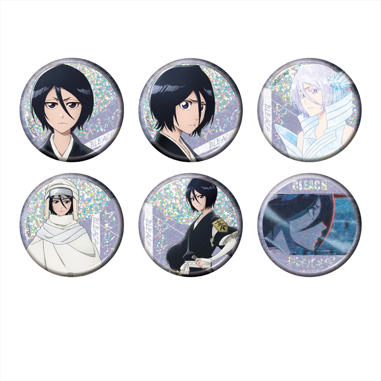 【ベルファイン】TVアニメ『BLEACH 千年血戦篇』トレーディング ホログラム缶バッジ 朽木ルキア 1BOX入数：6