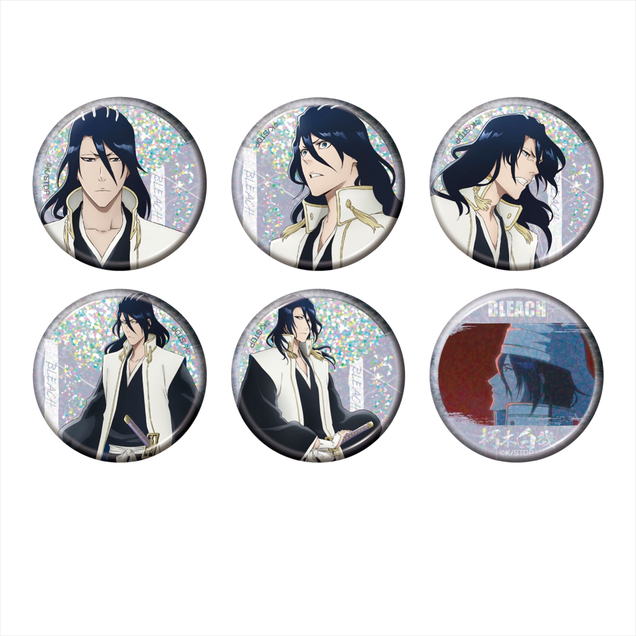 【ベルファイン】TVアニメ『BLEACH 千年血戦篇』トレーディング ホログラム缶バッジ 朽木白哉 1BOX入数：6