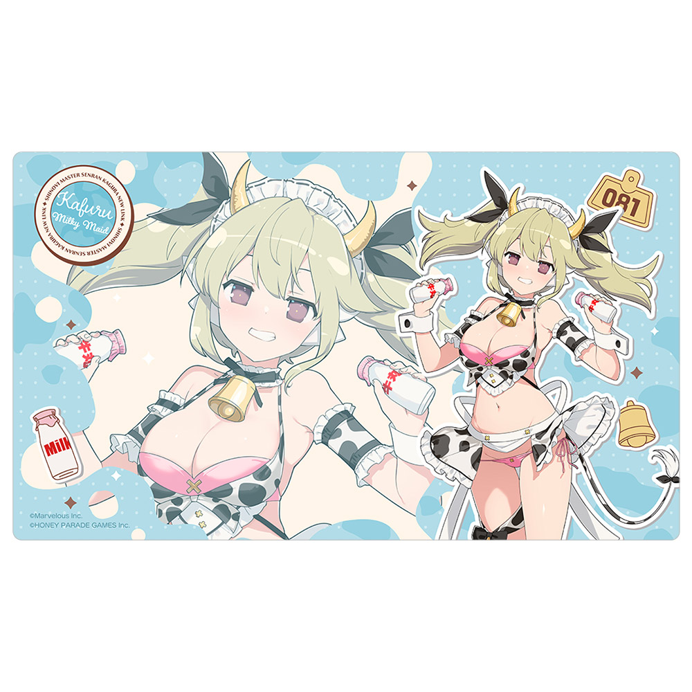 【カーテン魂】シノビマスター 閃乱カグラ NEW LINK 描き下ろしラバーマット（華風流/ミルキーメイド）