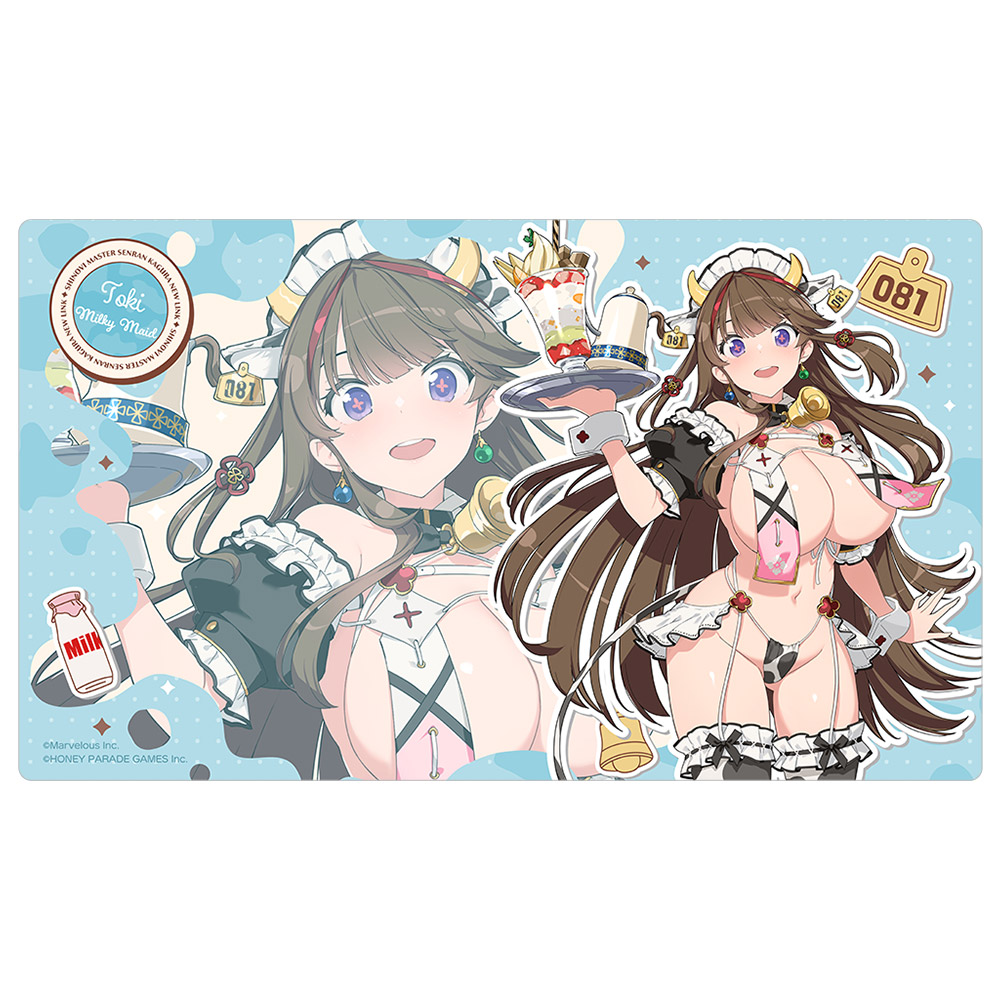 【カーテン魂】シノビマスター 閃乱カグラ NEW LINK 描き下ろしラバーマット（鴇/ミルキーメイド）