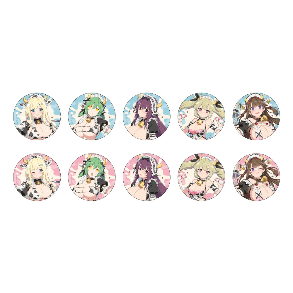 【カーテン魂】シノビマスター 閃乱カグラ NEW LINK 描き下ろしトレーディング缶バッジ（ミルキーメイド）1BOX入数：10