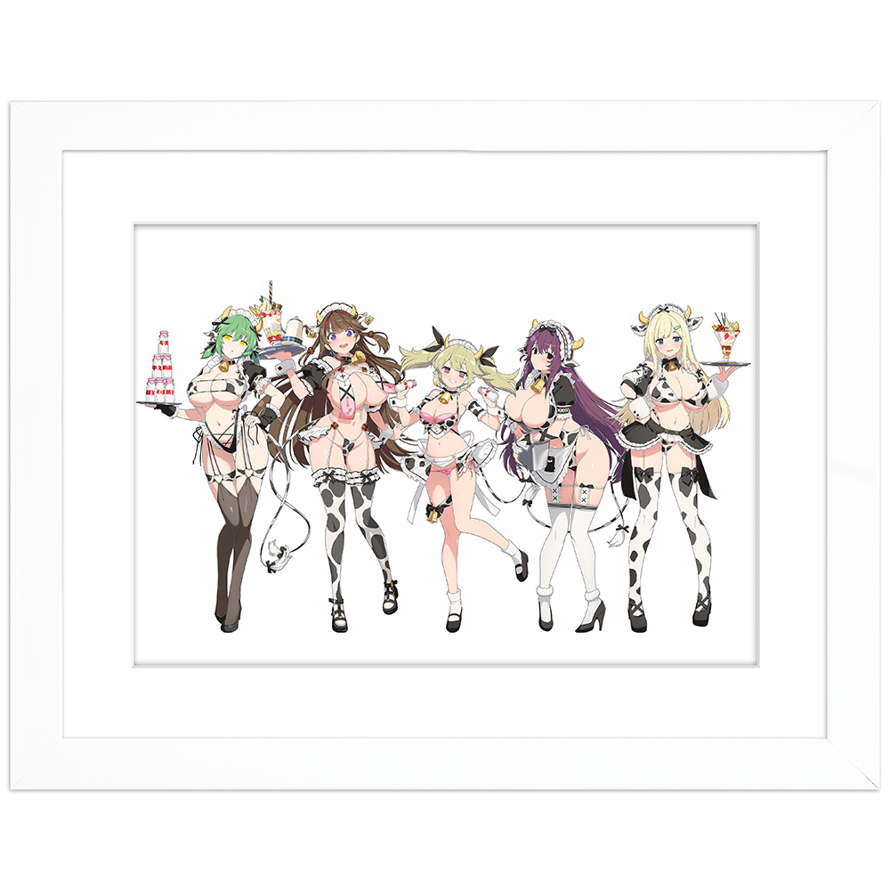 【カーテン魂】シノビマスター 閃乱カグラ NEW LINK 描き下ろしキャラファイングラフ（ミルキーメイド）A4