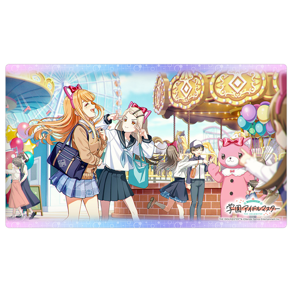 【カーテン魂】学園アイドルマスター ラバーマット（vギャルピーーースッv）