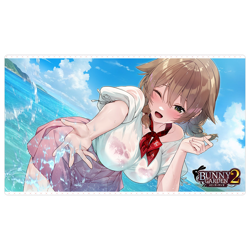 【カーテン魂】バニーガーデン2 ラバーマット（花奈）