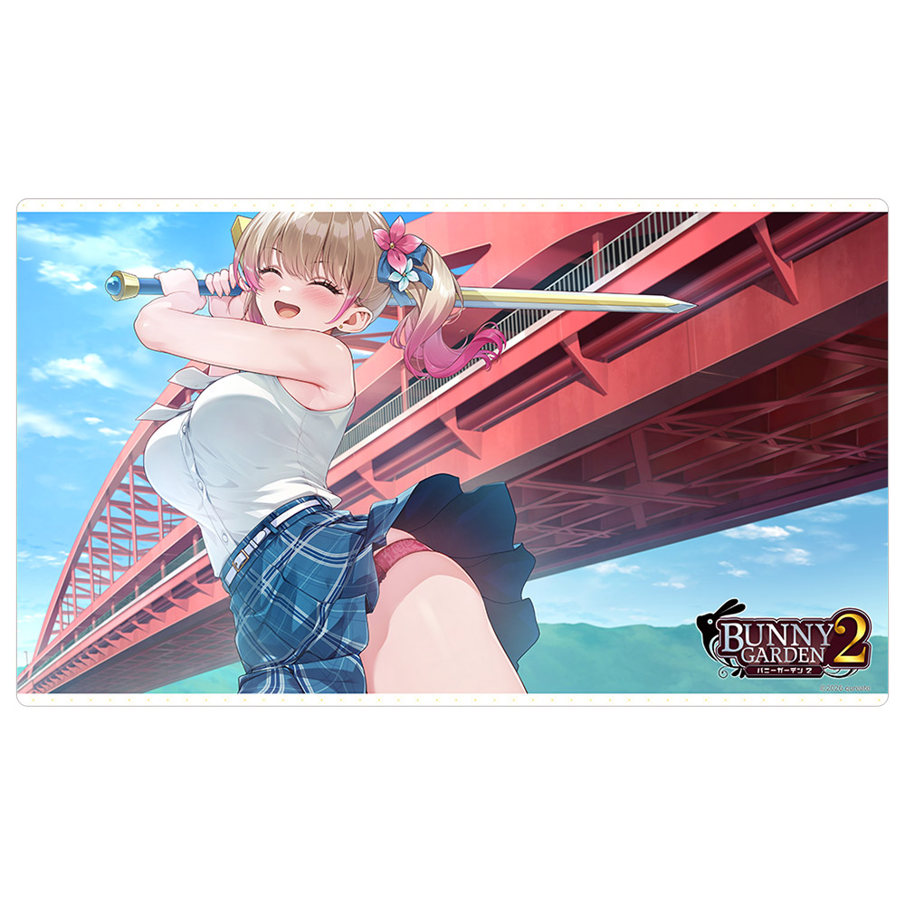【カーテン魂】バニーガーデン2 ラバーマット（凜）