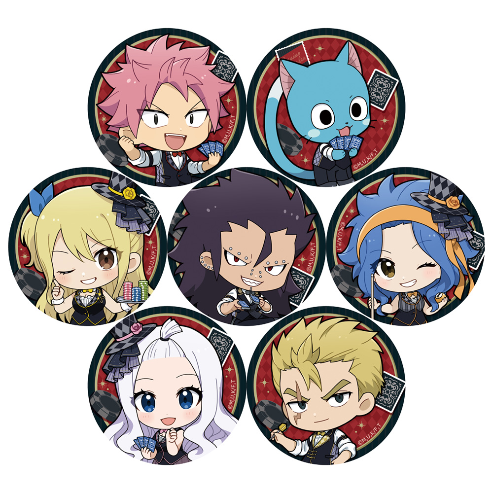 【Parflette】FAIRY TAIL 100年クエスト トレーディング缶バッジ（カジノディーラー/ver.A） 1BOX入数：7