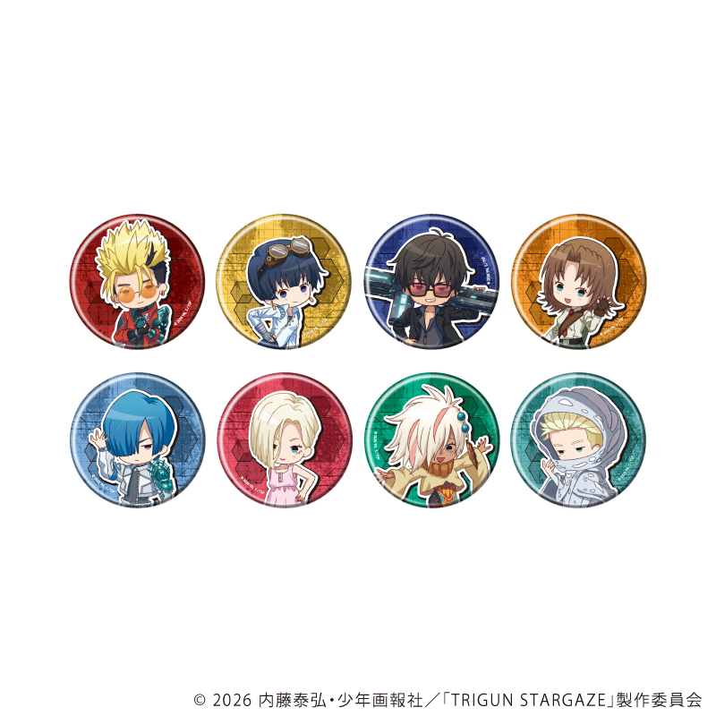 【A3】缶バッジ「TRIGUN STARGAZE」04/トレーディング（全8種）（グラフアート） 1BOX入数：8
