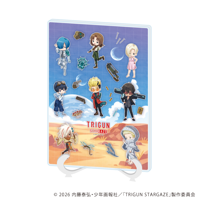 【A3】アクリルアートボード（A5サイズ）「TRIGUN STARGAZE」01/集合デザイン（グラフアート）