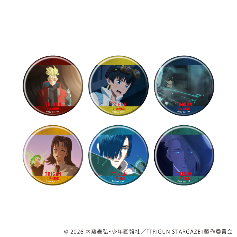 【A3】缶バッジ「TRIGUN STARGAZE」03/トレーディング（全6種）（場面写） 1BOX入数：6
