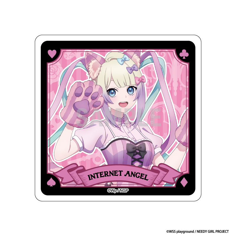 【シーワン】NEEDY GIRL OVERDOSE アクリルコースター 超てんちゃん チェシャ猫ver