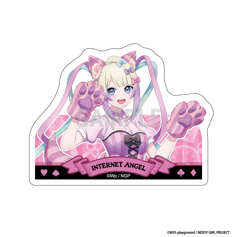 【シーワン】NEEDY GIRL OVERDOSE アクリルメモクリップ 超てんちゃん チェシャ猫ver