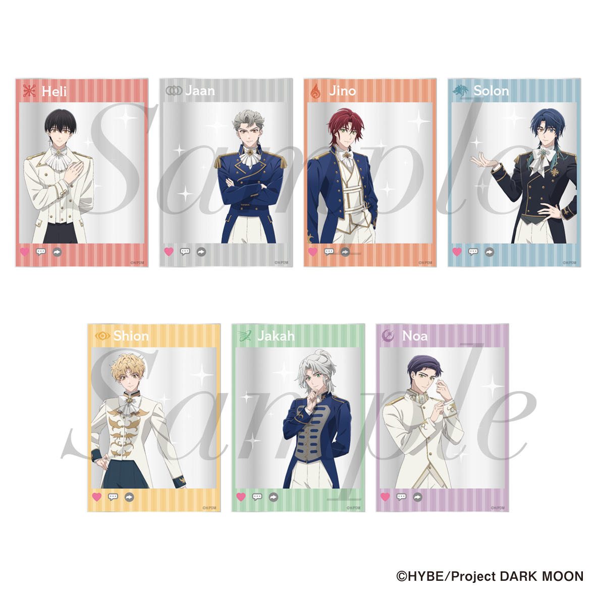 【フィルター・インク】DARK MOON： THE BLOOD ALTAR トレーディングクリアカード 描き下ろしVer. 全7種 1BOX入数：7