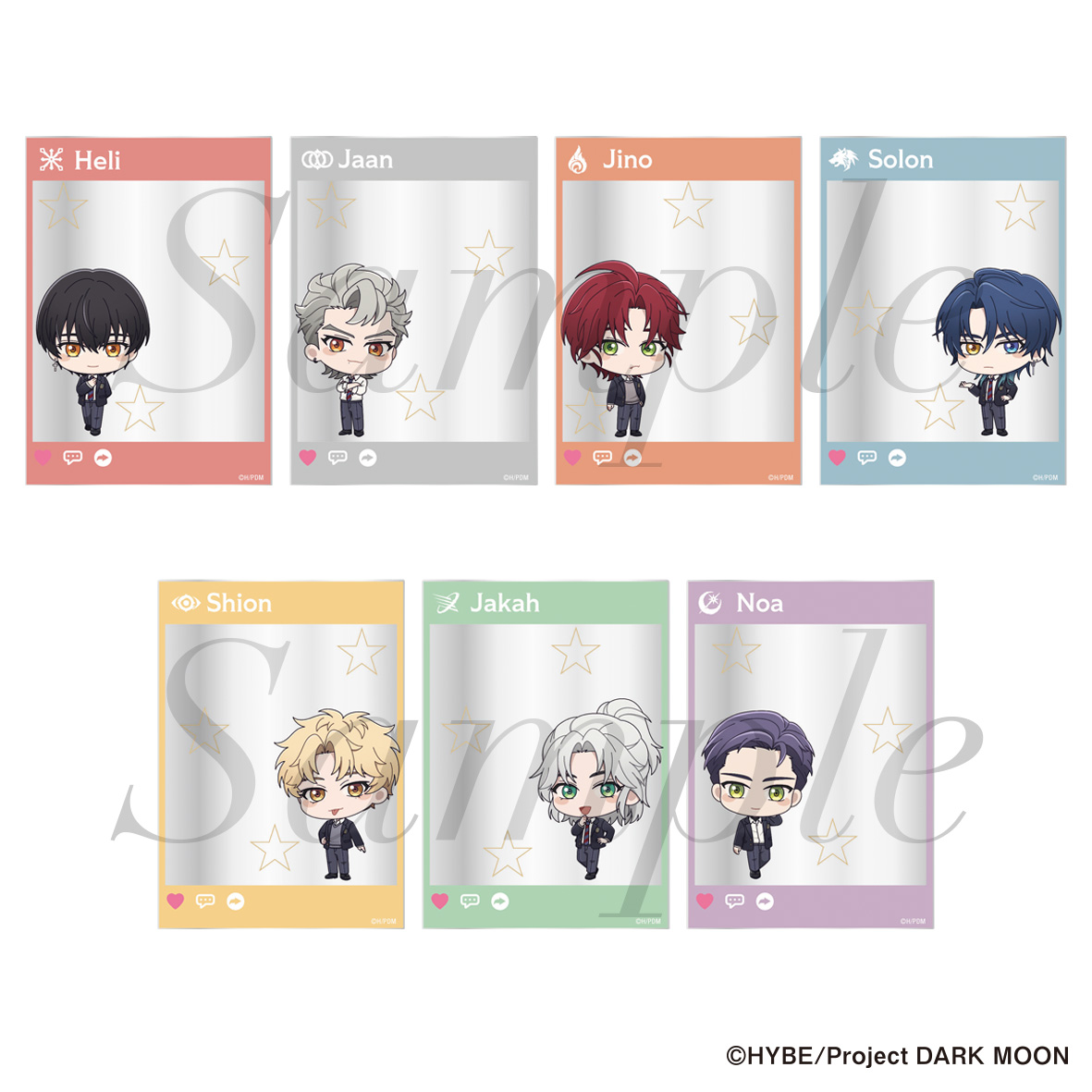 【フィルター・インク】DARK MOON： THE BLOOD ALTAR トレーディングクリアカード ミニキャラVer. 全7種 1BOX入数：7