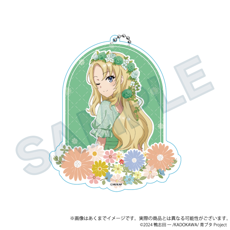【Y Line】青春ブタ野郎シリーズ ビッグアクリルキーホルダー 花冠ver. 豊浜のどか