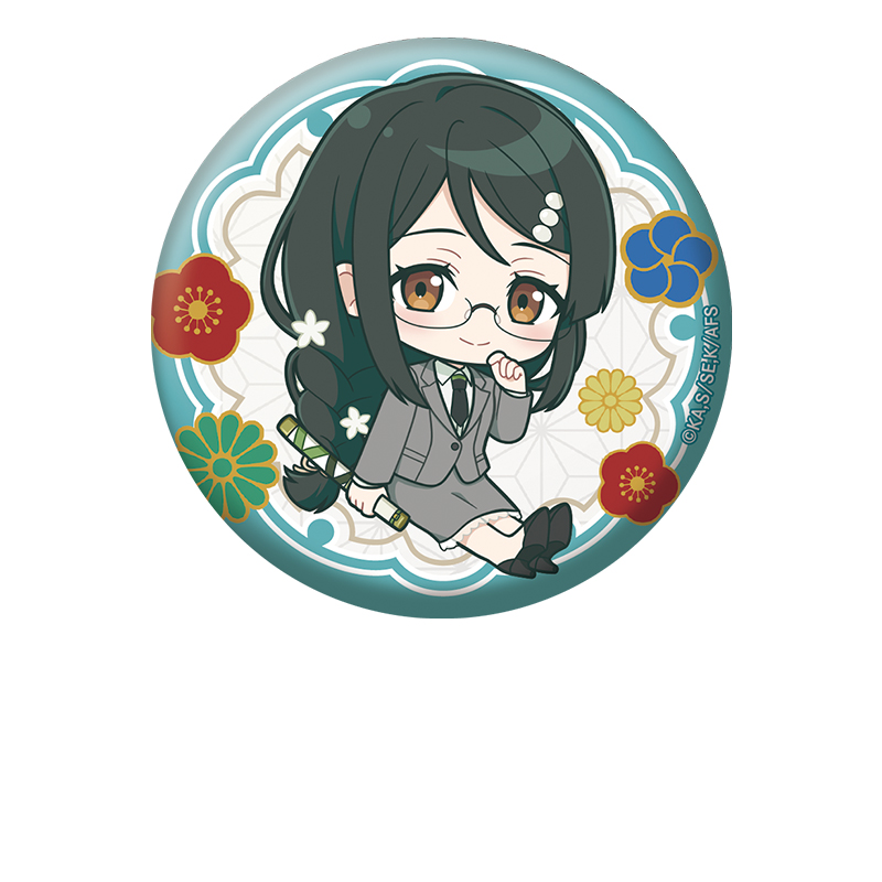【ペンギンパレード】春夏秋冬代行者 春の舞 ぺたん娘缶バッジ 葉桜あやめ