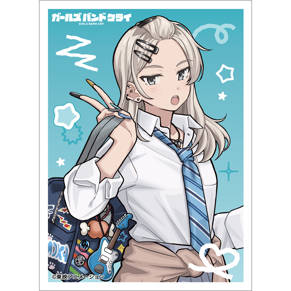 【カーテン魂】ガールズバンドクライ 描き下ろしスリーブ（河原木桃香/平成ギャル）