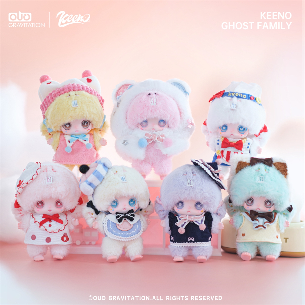 【OUO】GRAVITATION KEENO かわい子ちゃんシリーズ トレーディングプラッシュ 1BOX入数：6