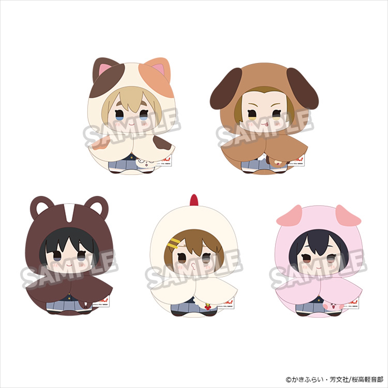 【GoodSmile Moment】けいおん！ ふわ雨シリーズ トレーディングぬいぐるみストラップ≪全5種≫ 1BOX入数：5