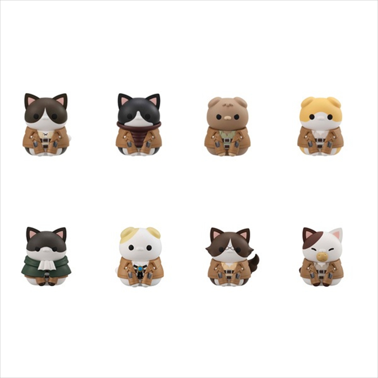 【メガハウス】MEGA CAT PROJECT 進撃の巨人 進撃のニャンコ 調査兵団集合だニャン！1BOX入数：8
