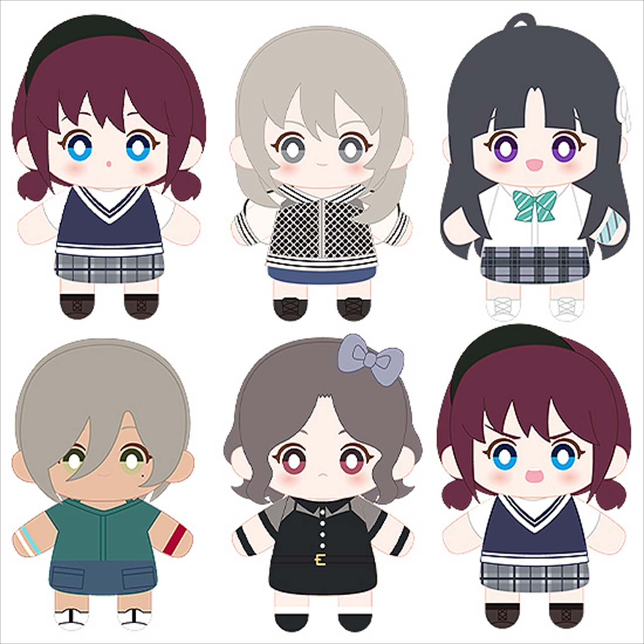 【GoodSmile Moment】GIRLS BAND CRY トレーディングぬいぐるみ指人形≪全6種≫ 1BOX入数：6