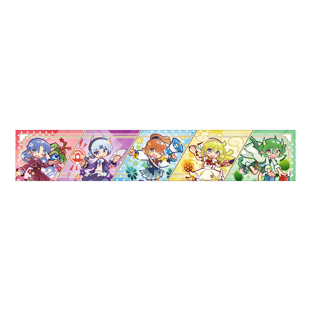 【みどびよ！】ぷよぷよ マフラータオル 幾星学園ver.初代メンバー