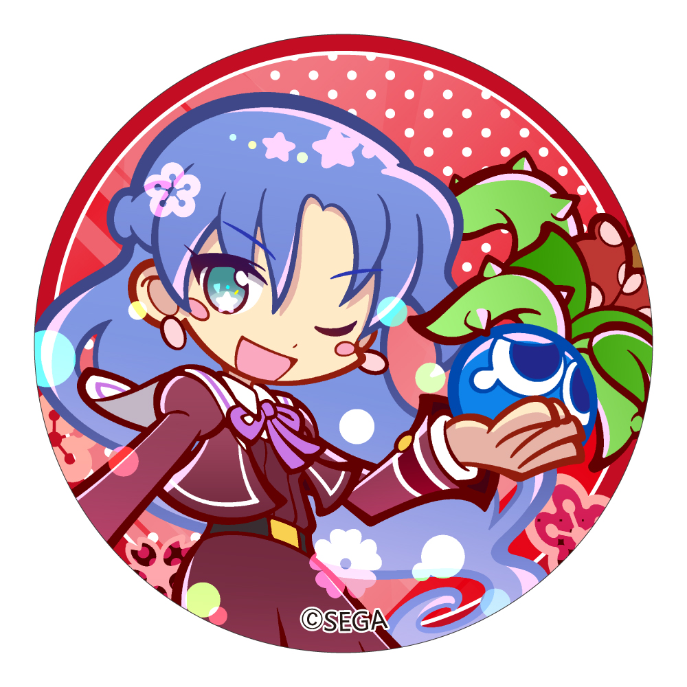 【みどびよ！】ぷよぷよ 缶バッジ 幾星学園のルルー