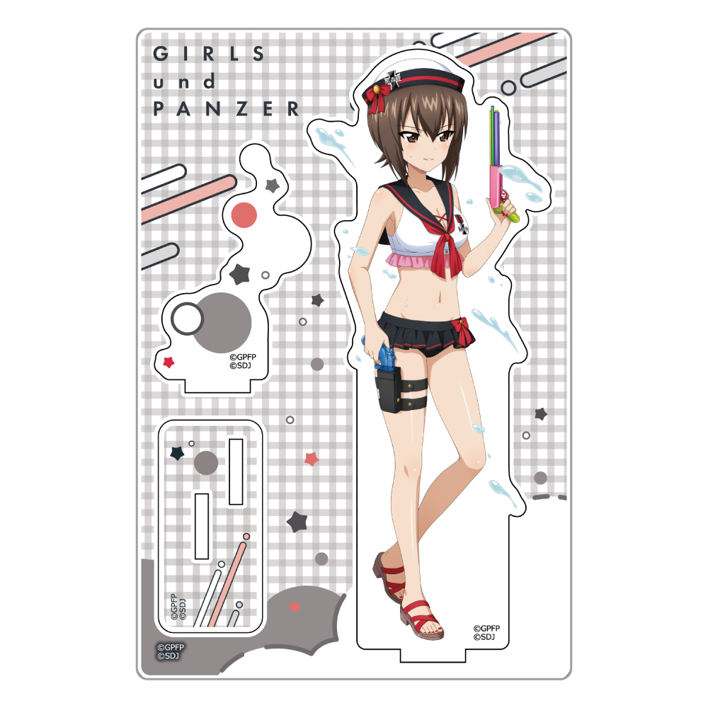 【カーテン魂】ガールズ＆パンツァー 戦車道大作戦！ アクリルスタンド（西住まほ/水着2021）