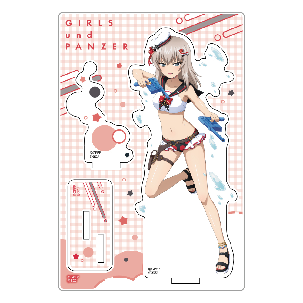 【カーテン魂】ガールズ＆パンツァー 戦車道大作戦！ アクリルスタンド（逸見エリカ/水着2021）