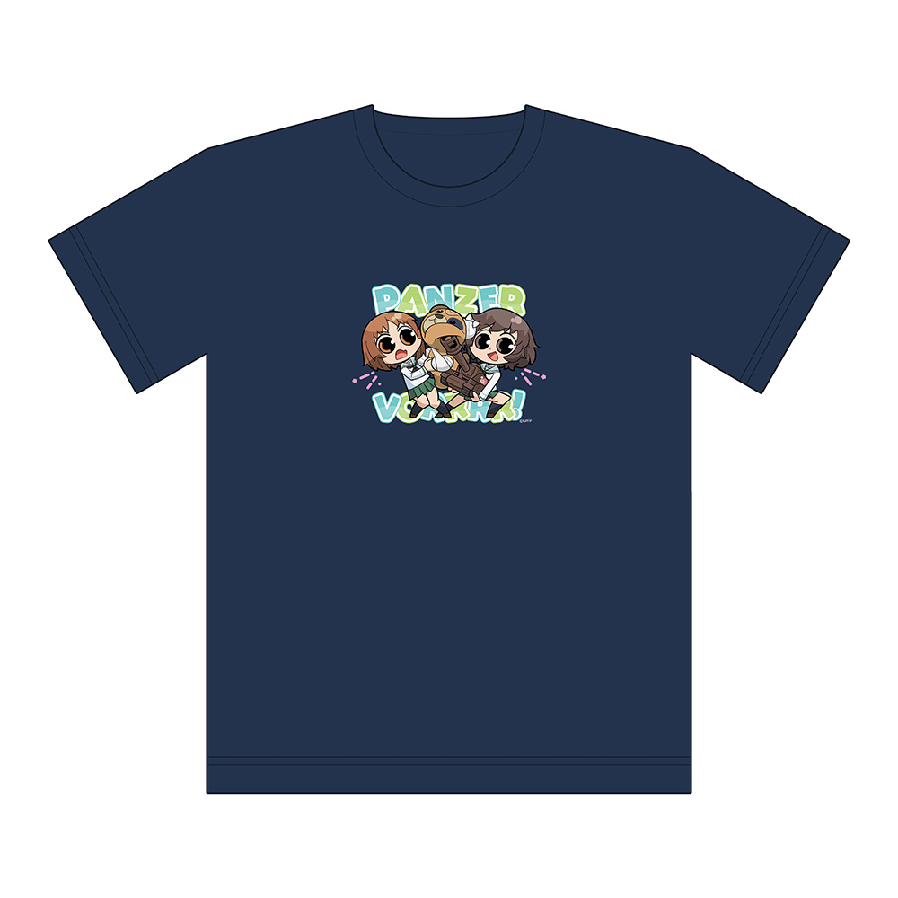 【カーテン魂】ガールズ＆パンツァー 最終章 Tシャツ（西住みほ＆秋山優花里）Mサイズ