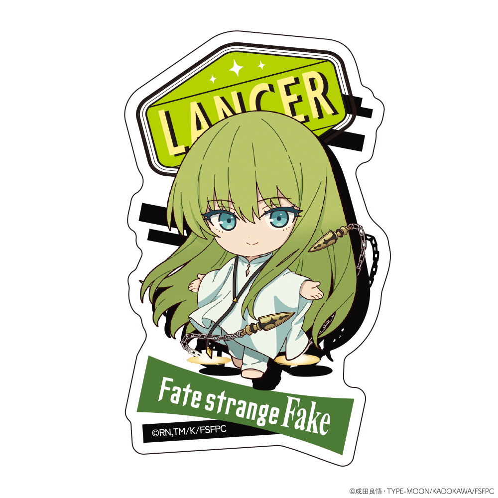 【クリーク・アンド・リバー】『Fate/strange Fake』ダイカットステッカー ミニキャラ ランサー